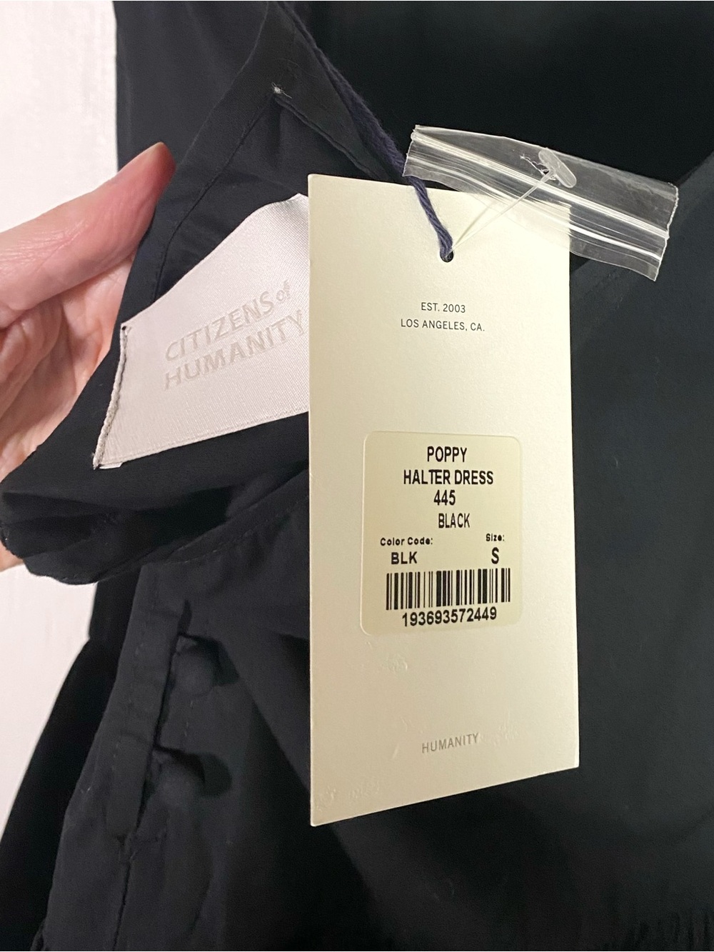 Citizens Of Humanity Poppi Halter Dress Black - Picture 5 of 9